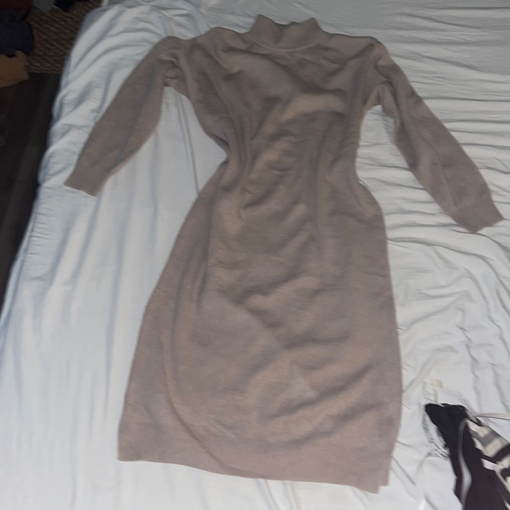 Turtleneck sweater dress